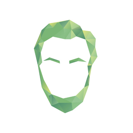 A polygon man  vectorのイラスト素材