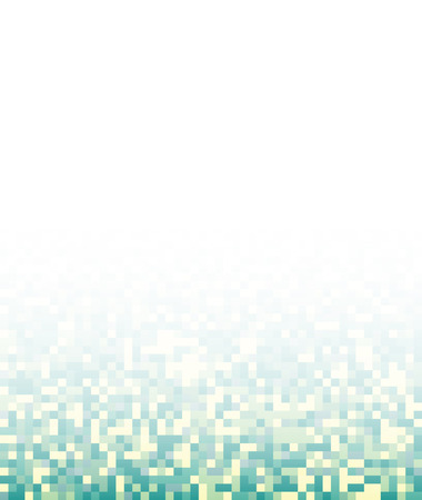 Pixel art style pattern fading to a white backgroundのイラスト素材