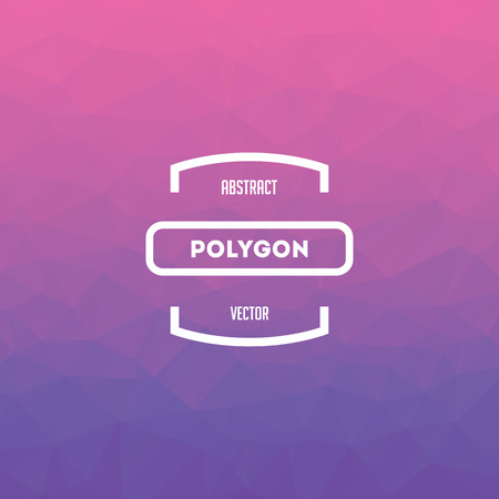 Abstract polygon style vector backgroundのイラスト素材