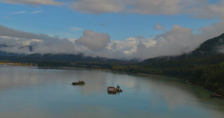 Spectacular views of the Chugach mountains in Alaska