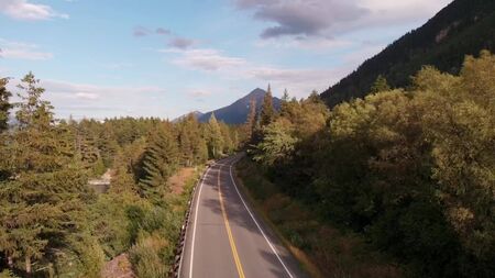 Back road in Alaskaの写真素材