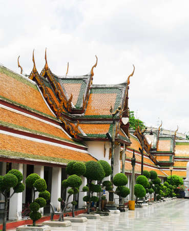 Wat Sutat temple in Bangkokの写真素材