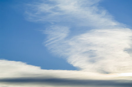 Clouds in the blue skyの写真素材