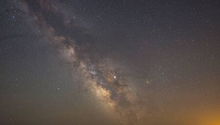 The milky way galaxy galactic coreの写真素材