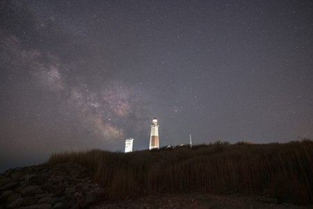 Milky Way Galaxy over Montauk Lighthouse in New York