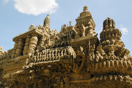 Palais ideal du Facteur Cheval detailsの写真素材