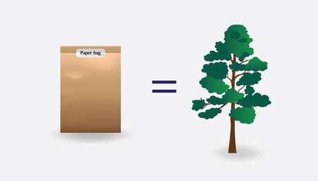 Concept of protect the tree,vector illustration .のイラスト素材