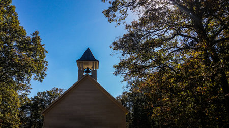 Smokey mountain churchの写真素材