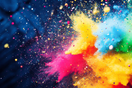 Multi-colored flying particles, lyulaco dustの素材