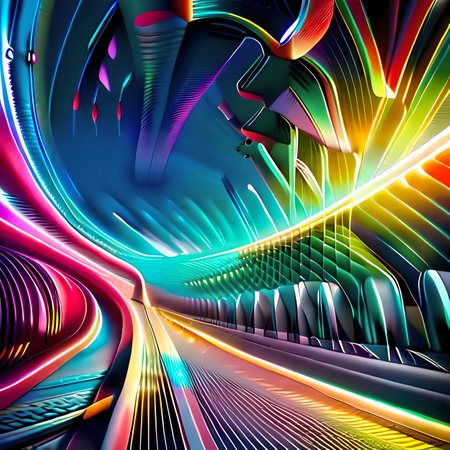 abstract background. 3d rendering, 3d illustration. computer digital drawing. created with the help of artificial intelligence technologiesの素材