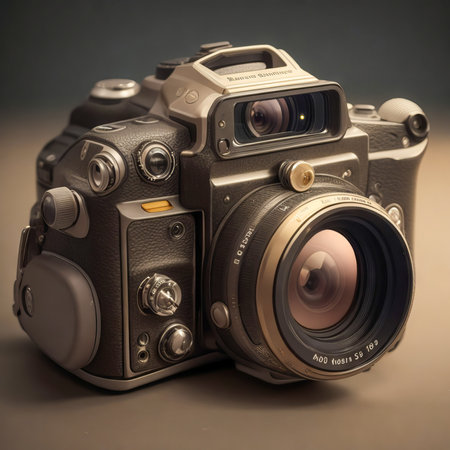 old photo camera created with the help of artificial intelligence technologiesの素材