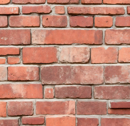 Background of brick wall texture. Old brick wall texture. Brick wall background. created with the help of artificial intelligence technologiesの素材