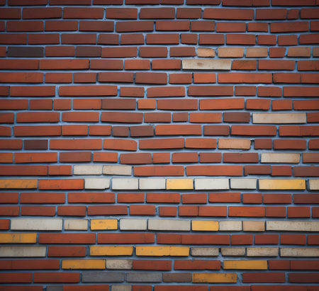 Background of brick wall texture or brick wall pattern for interior or exterior design. created with the help of artificial intelligence technologiesの素材