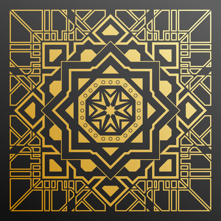 oriental abstract ornament for different printsのイラスト素材