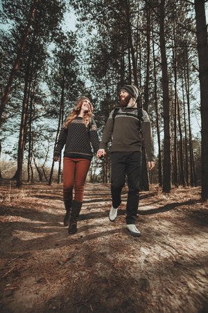 Outdoor happy coupleの写真素材