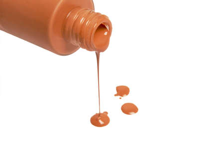 liquid foundation from bottleの写真素材