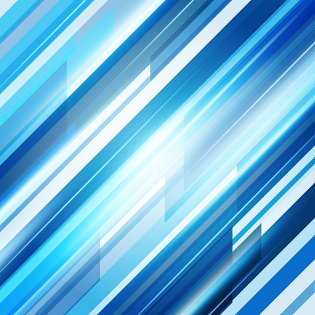 Blue Abstract Straight Lines Background. Vector Illustrationのイラスト素材