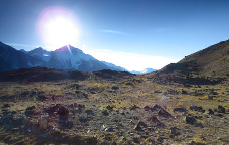 rocky mountains of Altaiの写真素材