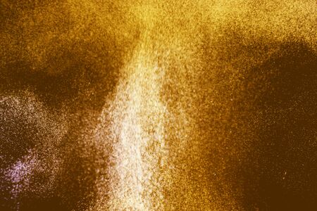 Dance of small gas bubbles in a colored liquid. Bubbles of gas in the wine. Carbonated Christmas drink.の写真素材