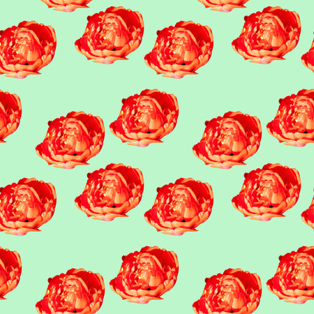 Seamless pattern of spring and summer flowers. Bright wild, forest and meadow flowers.
