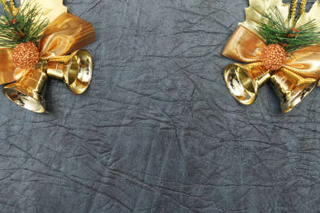 Merry christmas and a happy new year! Greeting Cards. Holiday decorations on a plain background with free space for an inscription.の写真素材