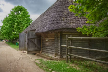 The architecture of the Belarusian village of the 19th century.のeditorial素材