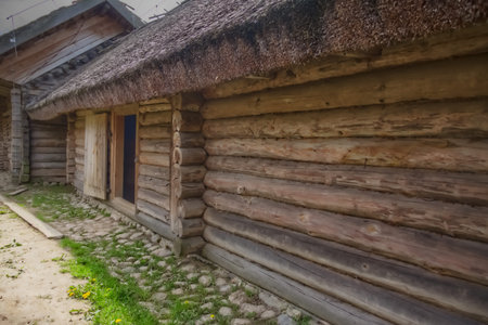 The architecture of the Belarusian village of the 19th century.のeditorial素材