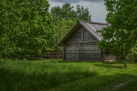 The architecture of the Belarusian village of the 19th century.のeditorial素材