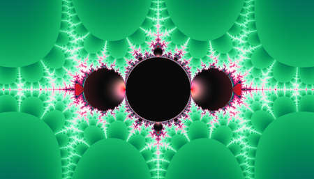 Abstract whimsical beauty visualization of fractal sets. Fantastic interweaving of multi-colored patterns. Unreal space drawings. abstract background. 3D rendering.の写真素材