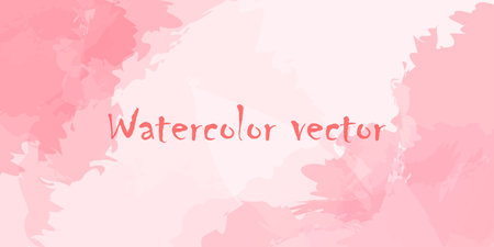 Pink watercolor abstract background Vectorのイラスト素材