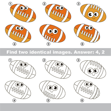 Visual game for kids to find hidden couple of objects.のイラスト素材