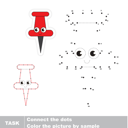 Vector trace educational game for preschool kids.のイラスト素材