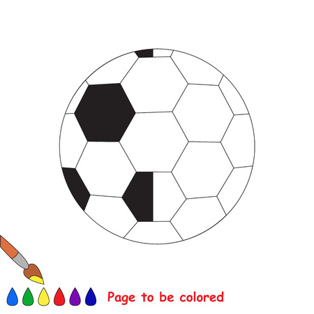 Kid game to be colored by example half.のイラスト素材