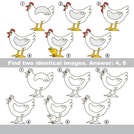 Visual game for kids to find hidden couple of objects.のイラスト素材