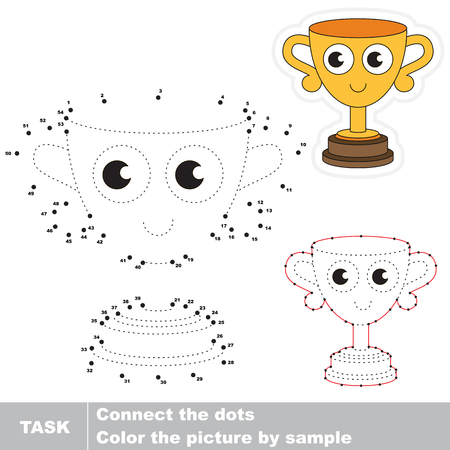 Vector trace educational game for preschool kids.のイラスト素材