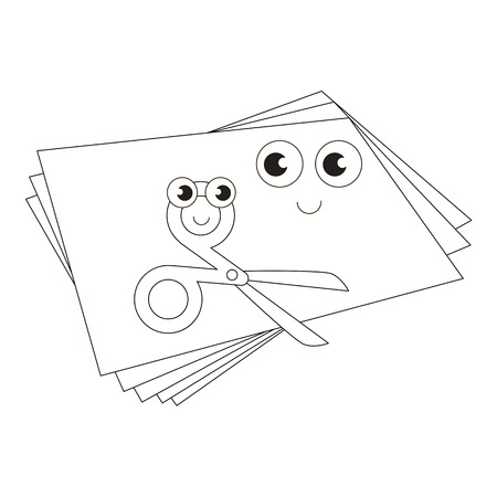 Cartoon outlined object.のイラスト素材