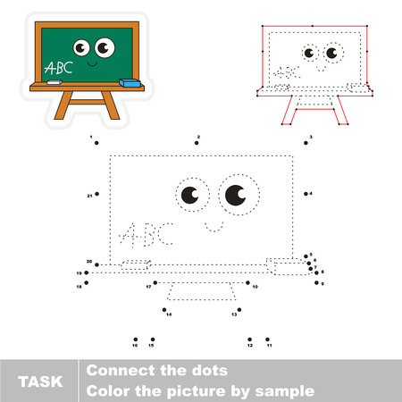 Vector trace educational game for preschool kids.のイラスト素材