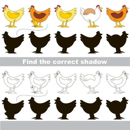 Find correct shadow for each object, the kid game.のイラスト素材