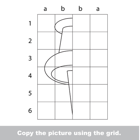 Drawing tutorial for kids. Educational kid game.のイラスト素材