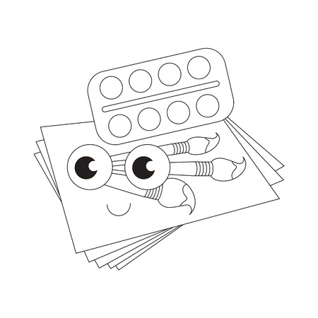 Cartoon outlined object.のイラスト素材