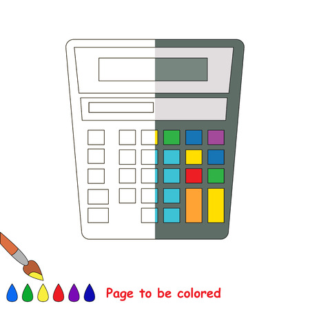 Kid game to be colored by example half.のイラスト素材