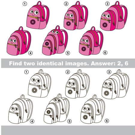 Visual game for kids to find hidden couple of objects.のイラスト素材