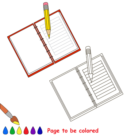 Page to be colored.のイラスト素材