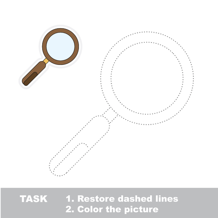 Vector trace game.のイラスト素材
