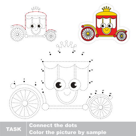 _. Dot to dot educational game for kids.のイラスト素材