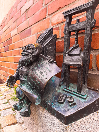 Sculpture in Krakow, Polandの写真素材