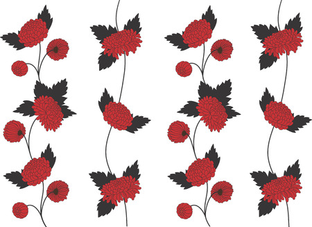 The pattern of peonies のイラスト素材