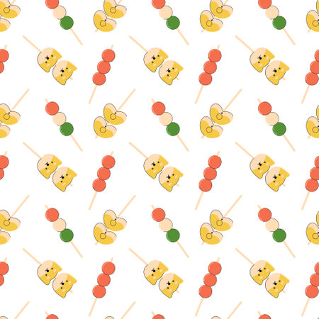 bright vector illustration of Asian food. Japanese menu, Asian dishes for menus and restaurants.のイラスト素材