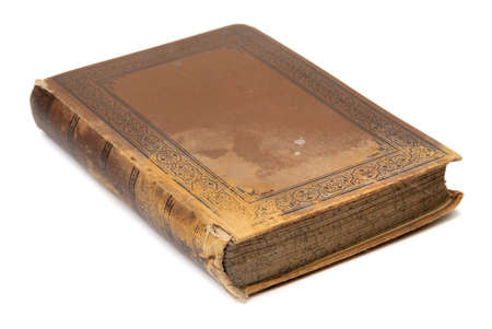 old used vintage retro book isolated objectの写真素材