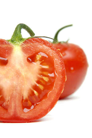 red tomato isolatedの写真素材